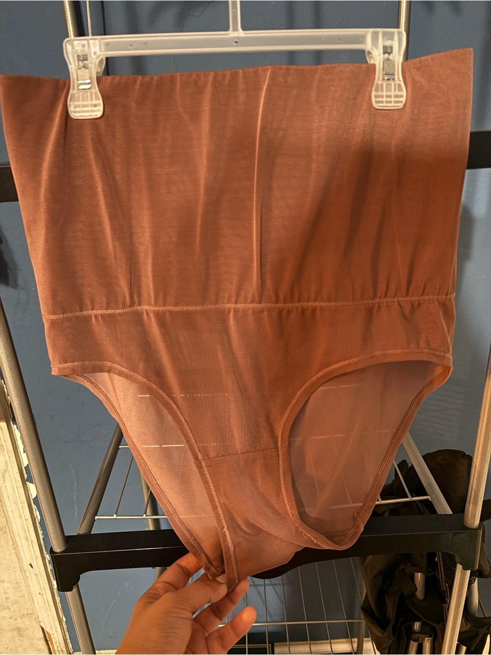 Juicy Couture High-Waist Shaping Brief in Rust